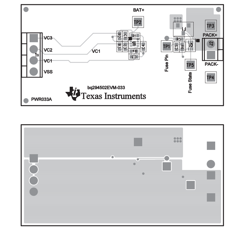 位置电路 - Texas Instruments bq294502EVM-033评估模块